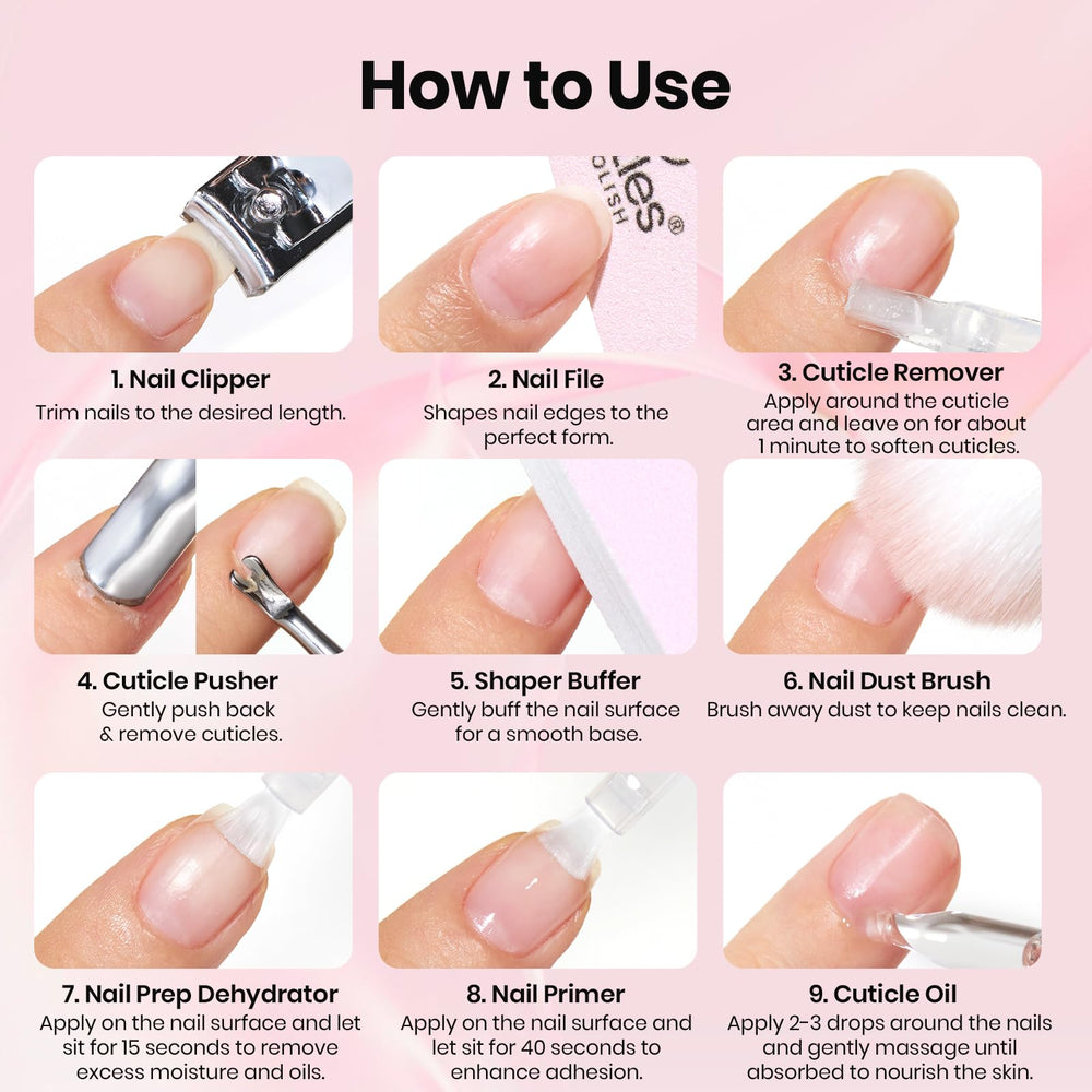 Beetles Nail Primer and Dehydrator duo supports better adhesion