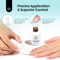 Beetles Nail Primer smooth bond close-up illustrating strong adhesion