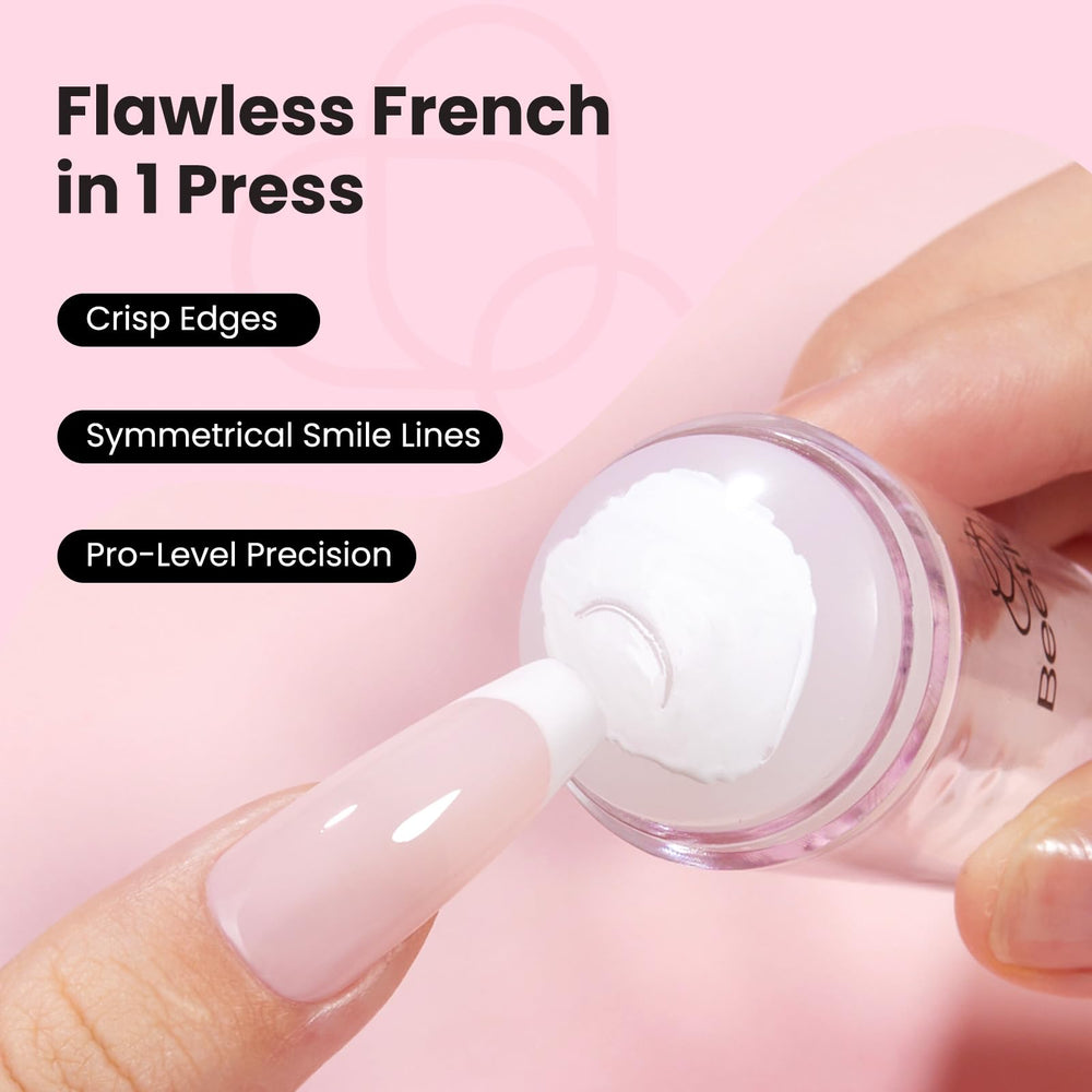 Beetles nail stamper head replacement for easy, durable French tips.