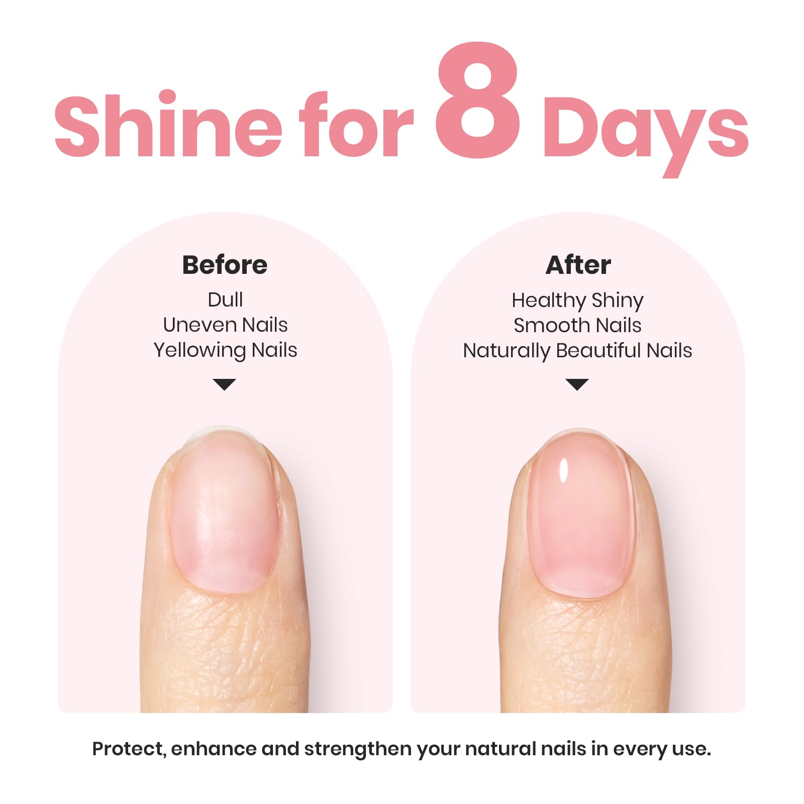 Beetles Nail Strengthener Jelly Pink packaging presents a stylish, gift-ready design.