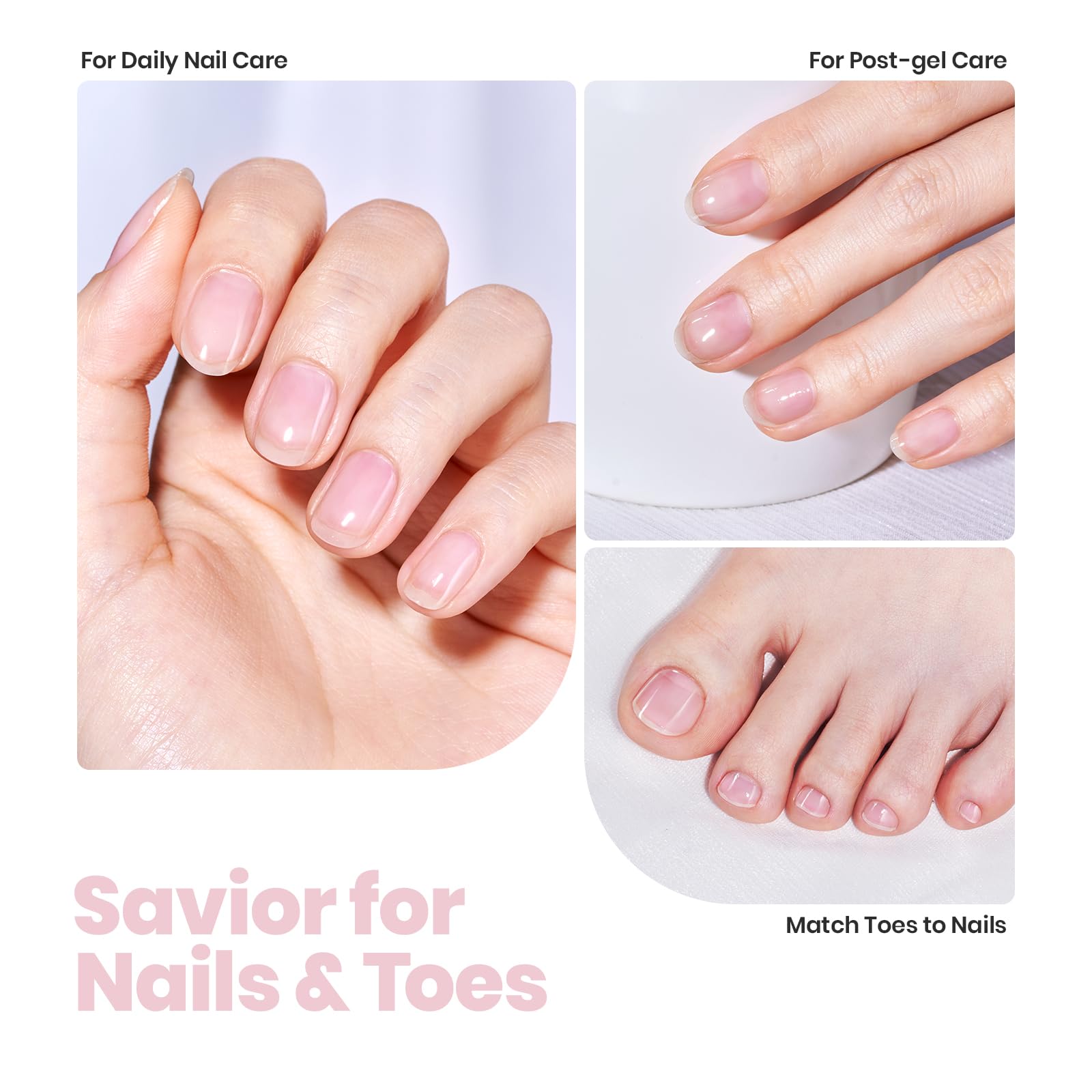 Beetles Pink Shine demonstrates edge-to-edge coverage for a refined manicure.