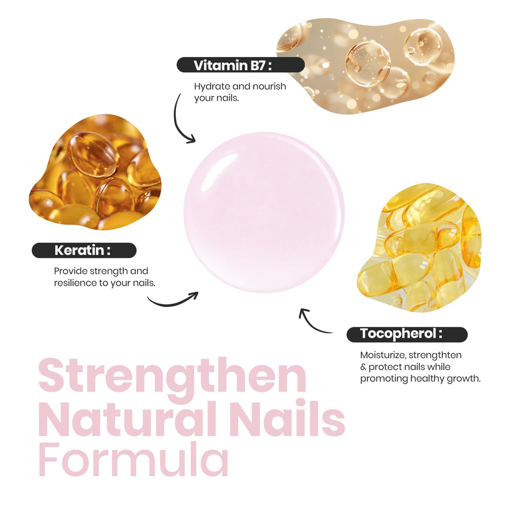 Beetles Pink Shine provides a glossy, lasting finish on natural nails.