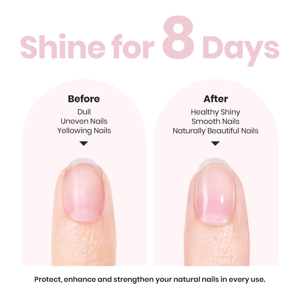 Beetles Pink Shine safe for daily use on delicate nails.