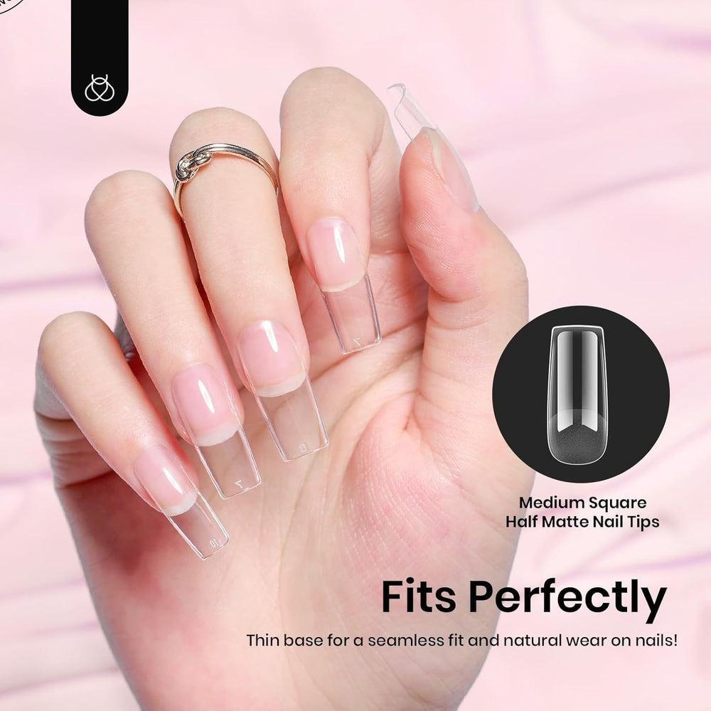 Beetles Nail Tips 12 Sizes pack ensures a perfect fit.