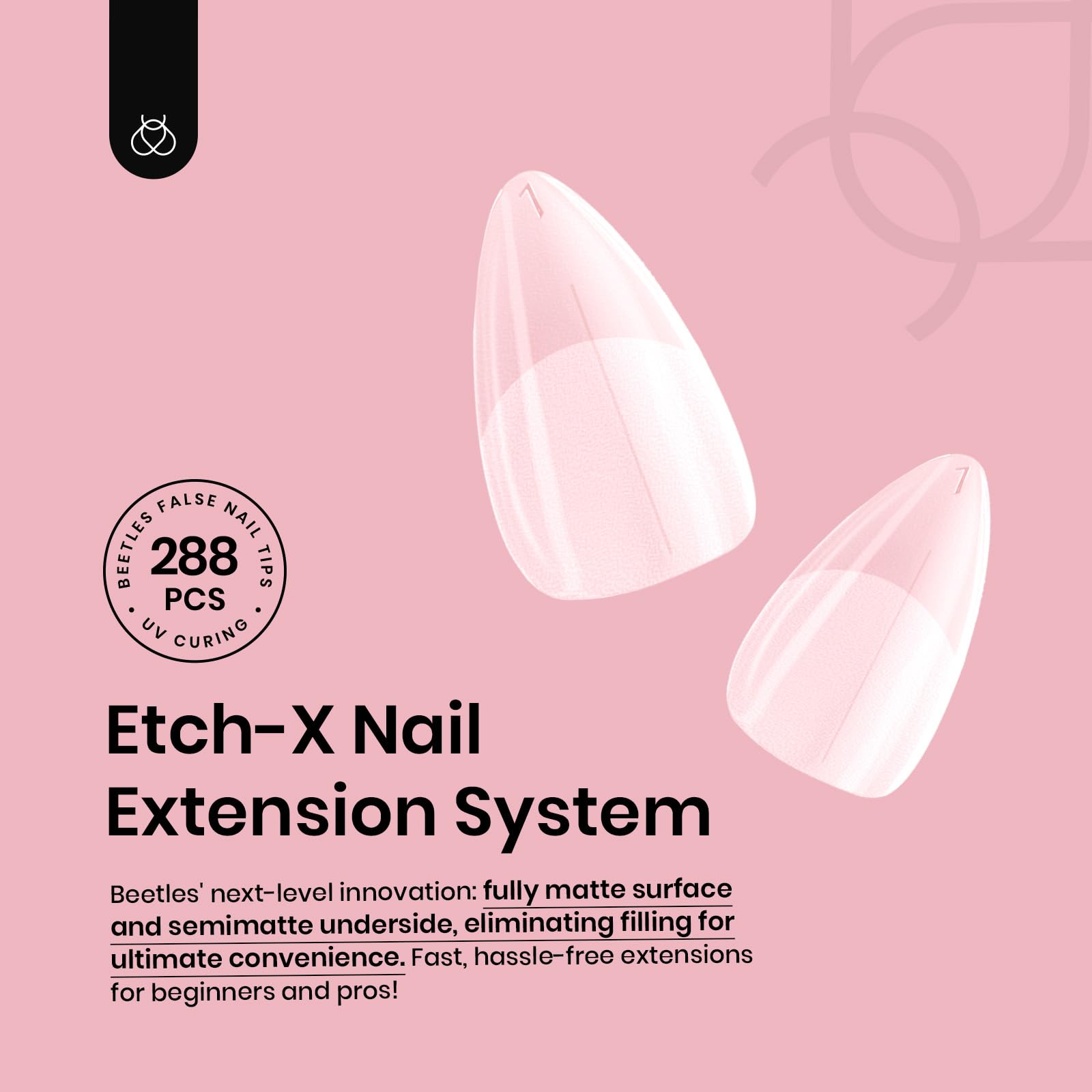 Beetles Nail Tips visual guide for easy application steps