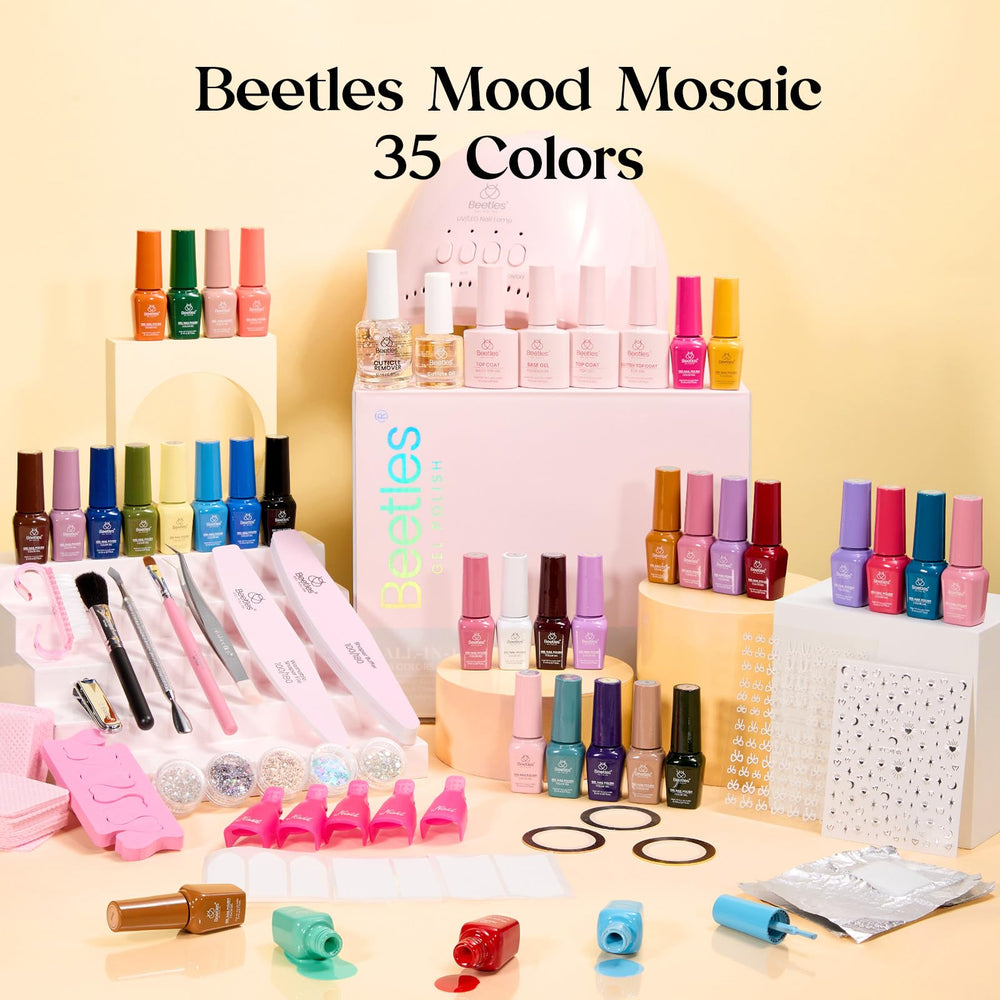 Beetles 28-pcs nail tools for prep and removal