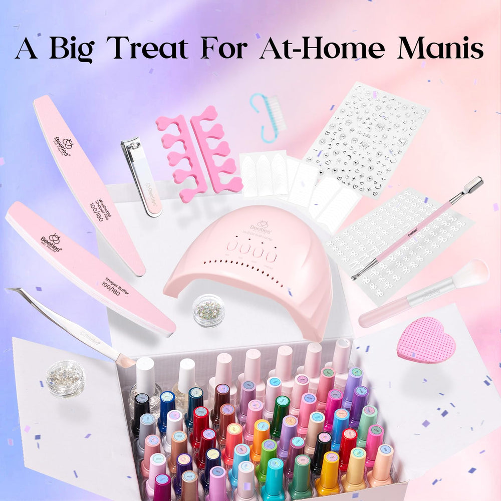 Beetles 30-piece nail tools set supports complete at-home manicures.