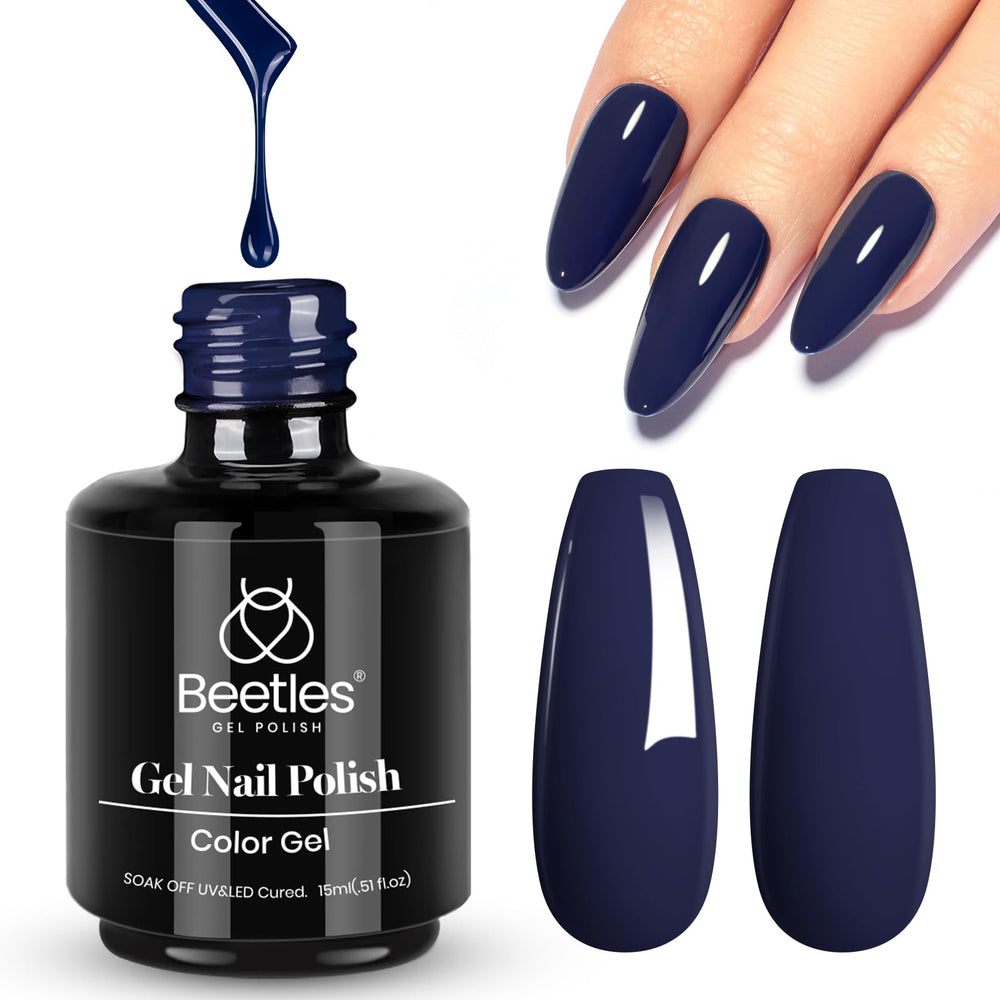 Beetles Navy Blue Gel Polish Swatch Set supports cohesive color planning.