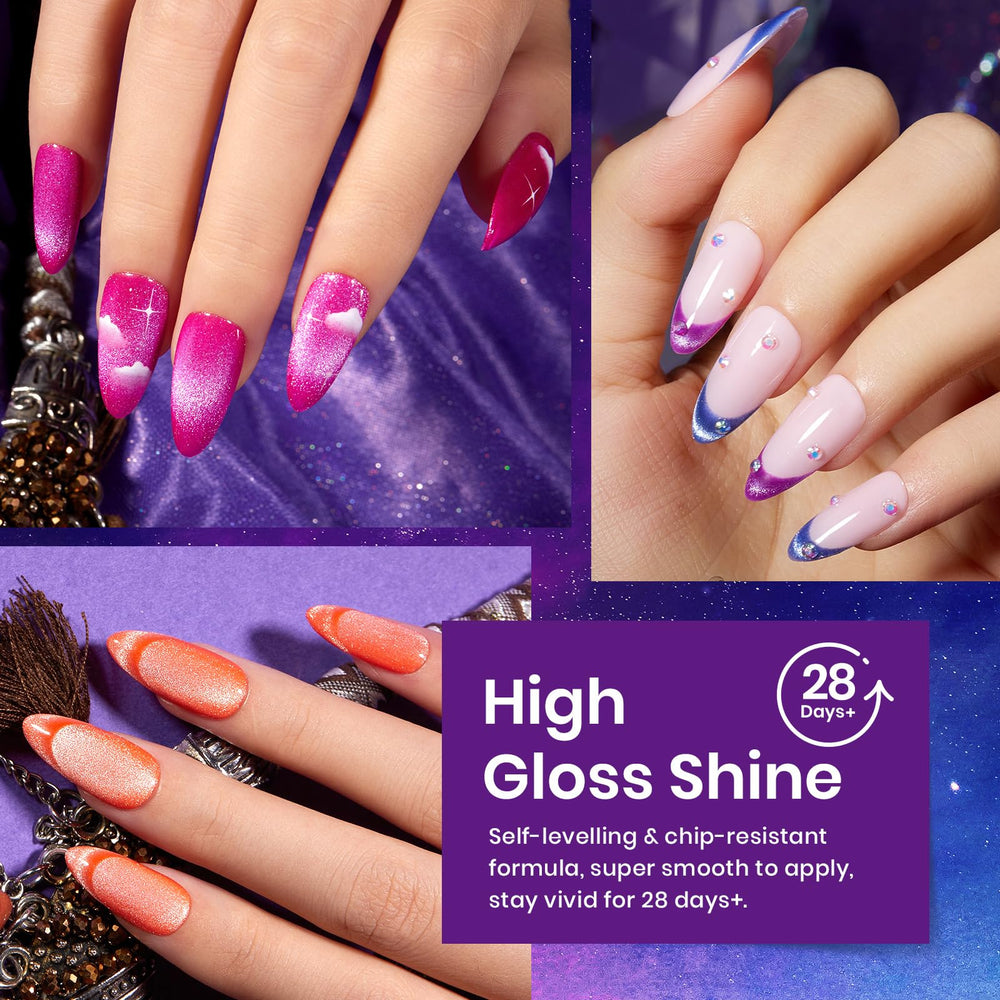 Beetles Neon Glitter Finish palette adds shimmer for party-ready nails.