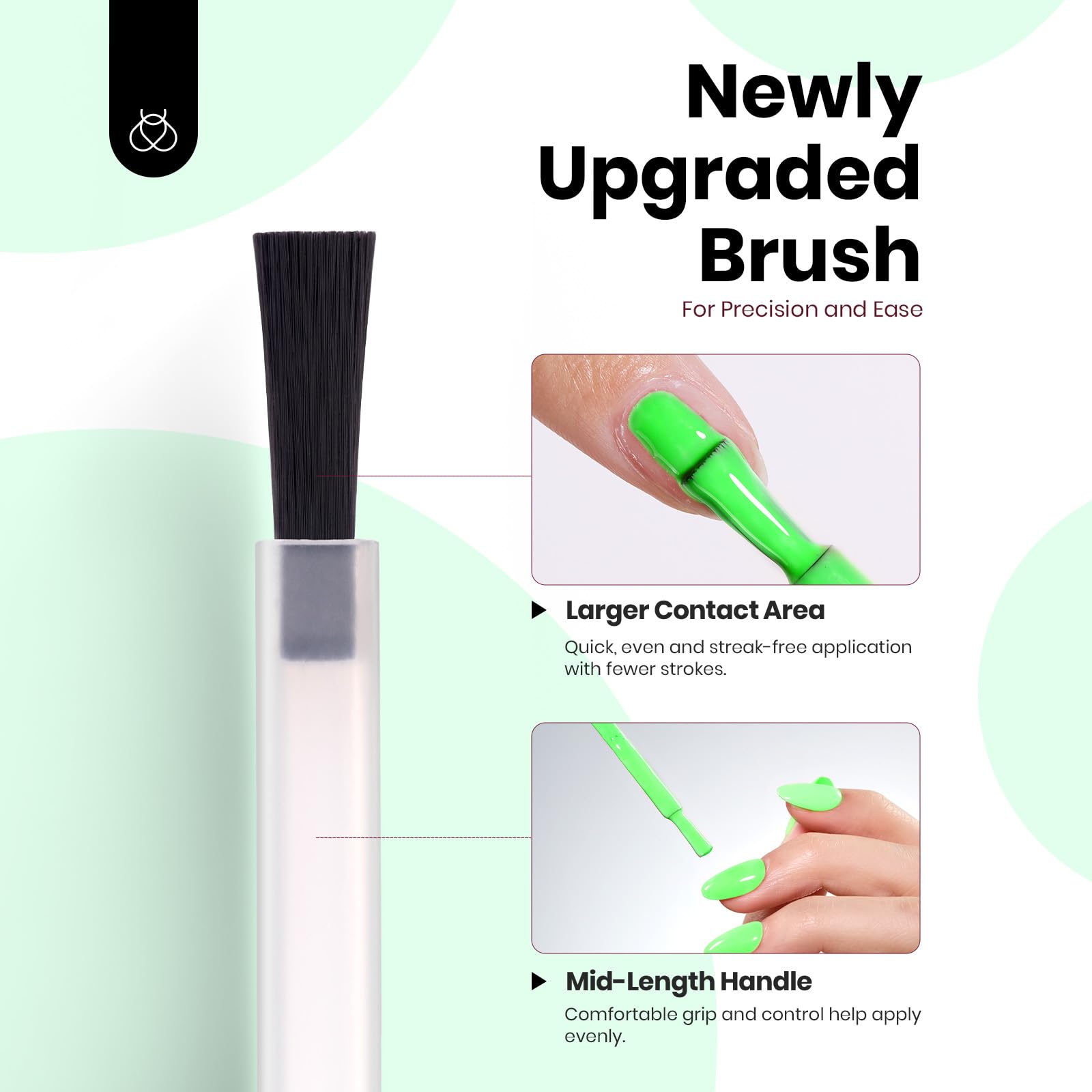 Beetles Neon Green Gel Polish bottle on display—eye-catching shelf presence
