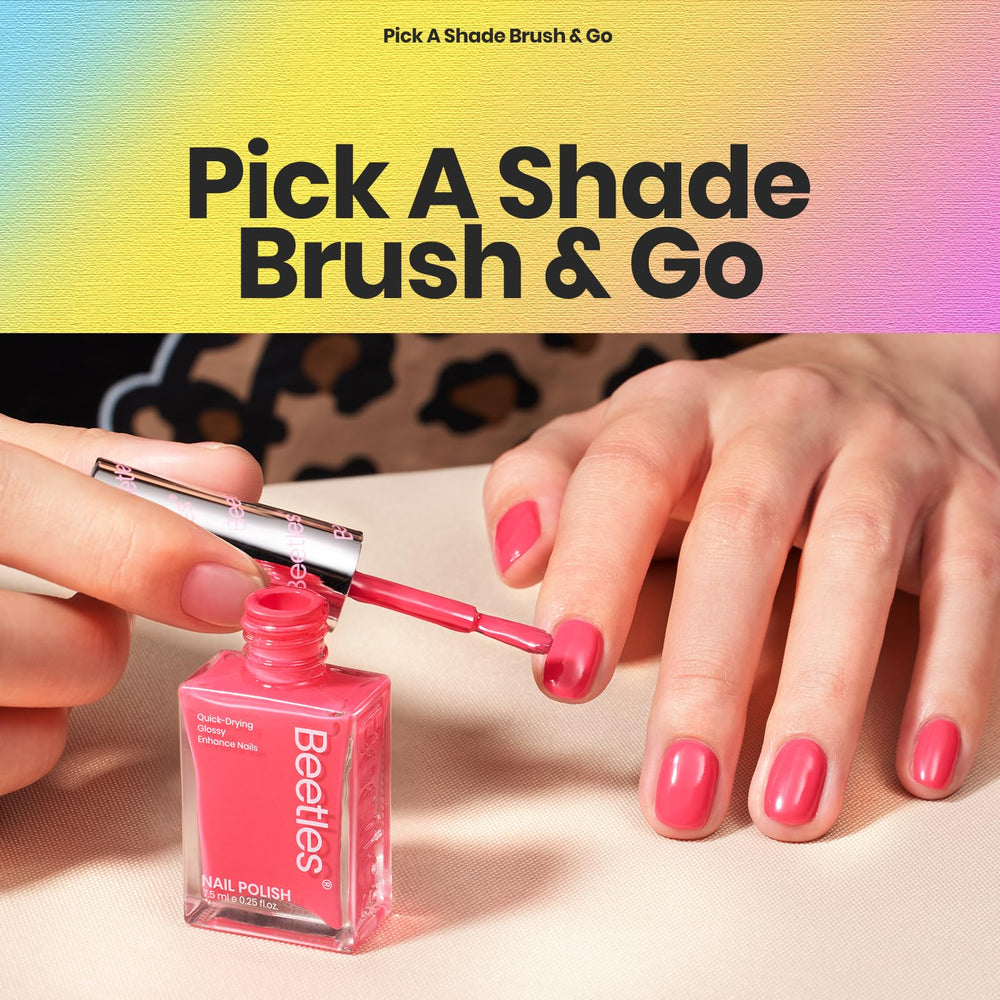 Beetles Neon Nail Polish Yellow for sunny, easy-to-match nails.