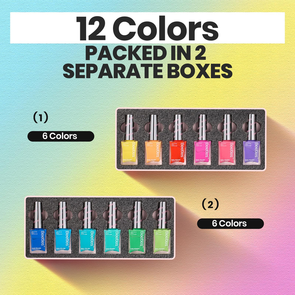 Beetles Neon Nail Polish Fast-Dry formula with long-lasting shine.