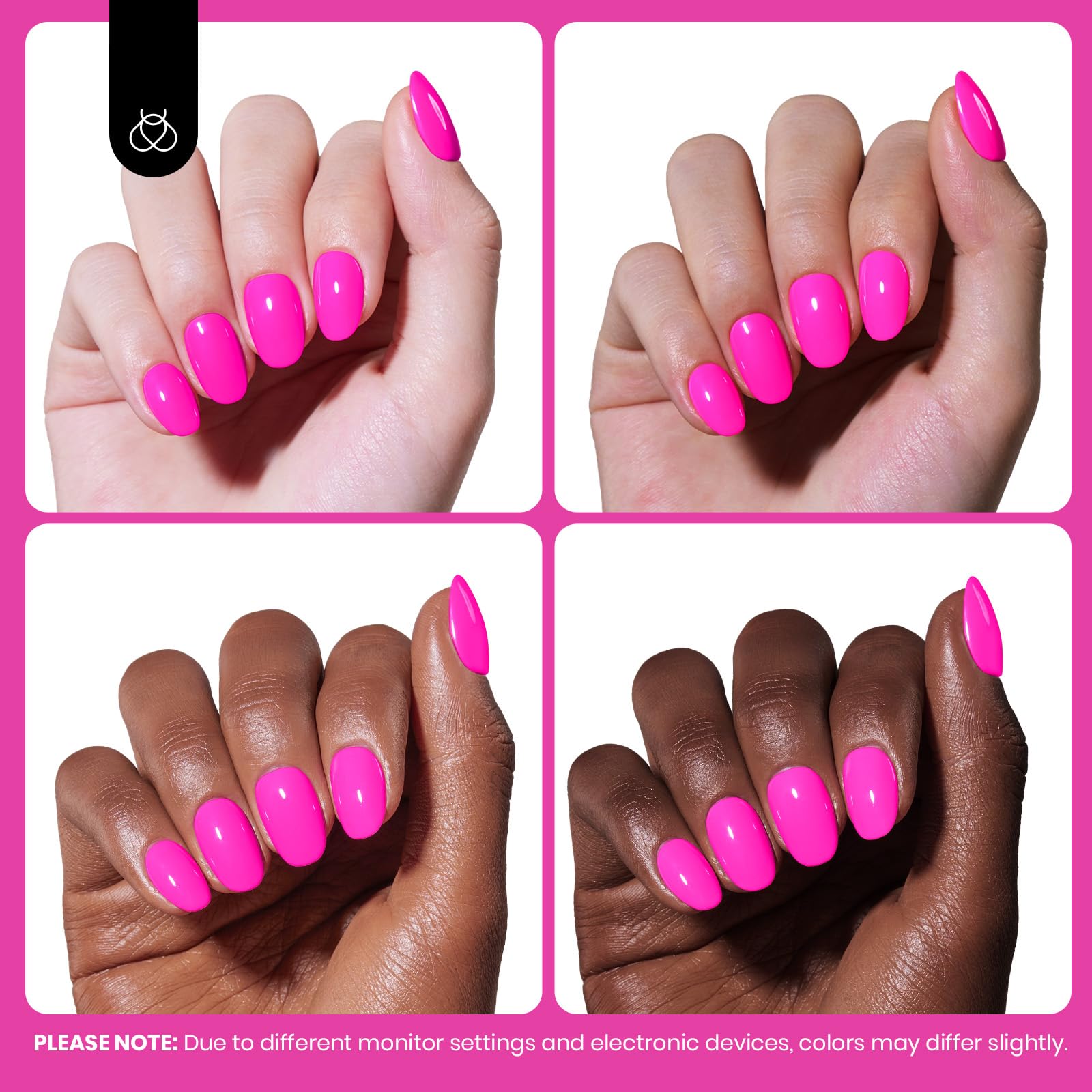 Beetles Neon Pink is cured under UV/LED lamp for salon-quality finish.