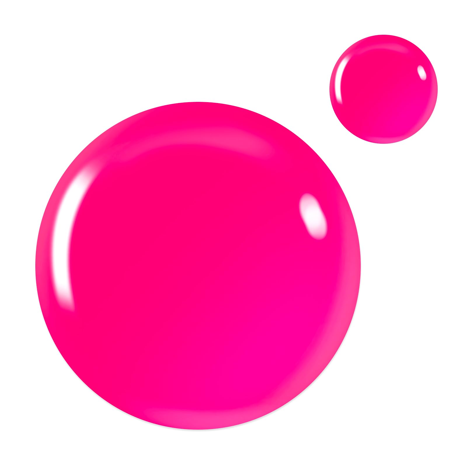 Beetles neon pink UV curing action suggested for quick home use.