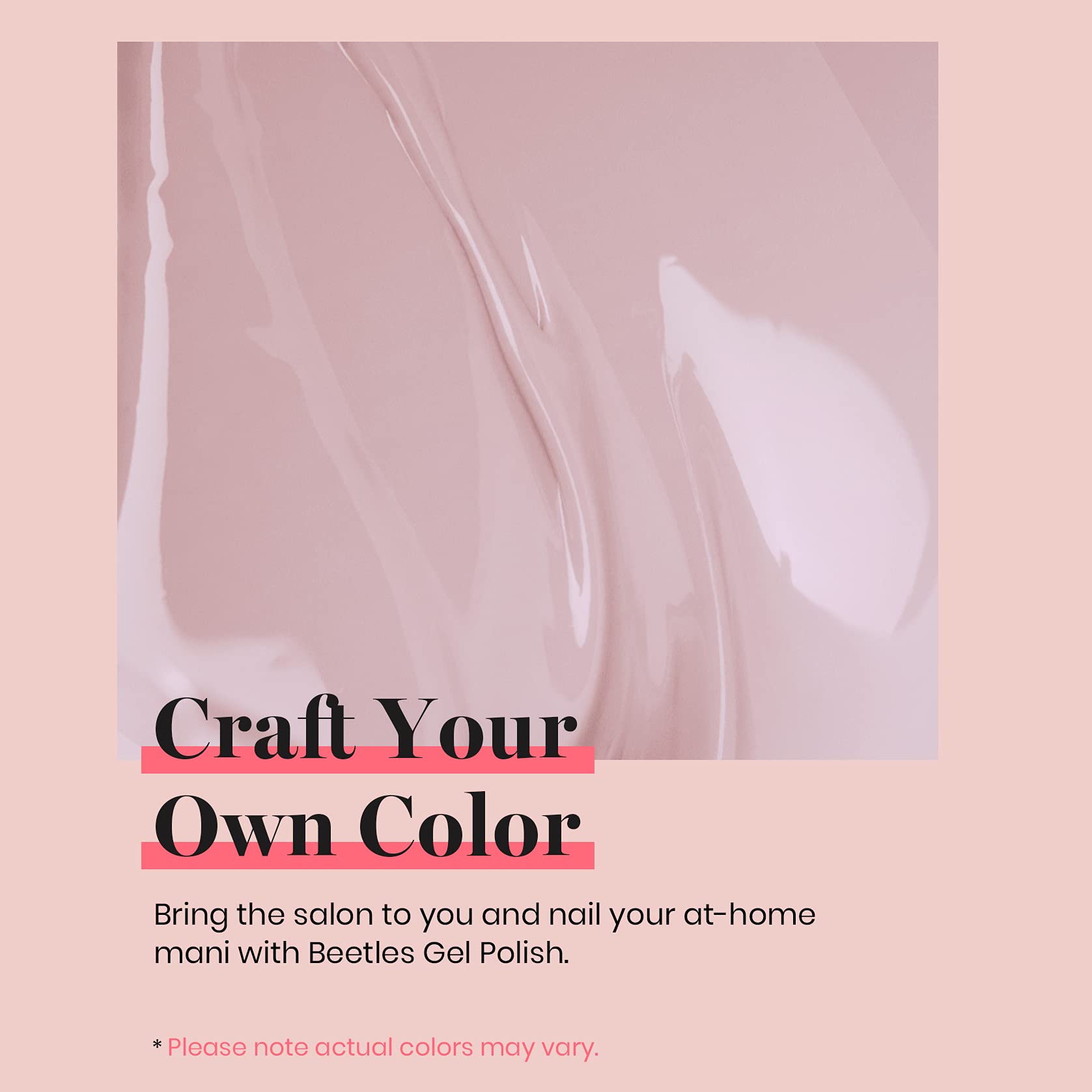 Beetles Skin Nude application guide shows easy DIY nail care.
