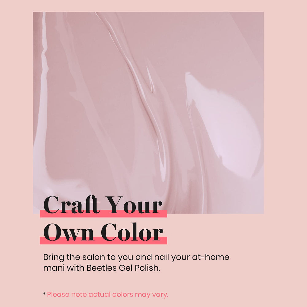 Beetles Skin Nude application guide shows easy DIY nail care.