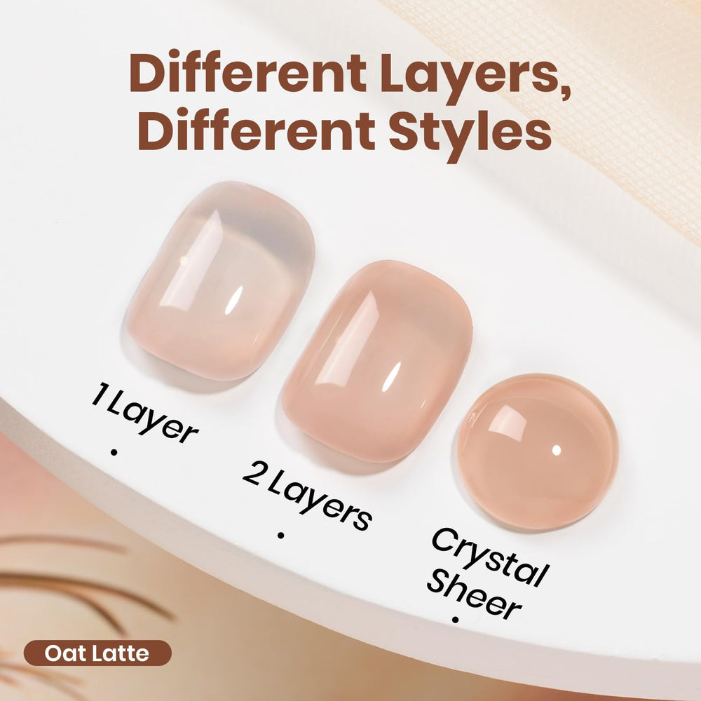 Beetles Nude Brown gel polish high gloss after cure for a sleek finish