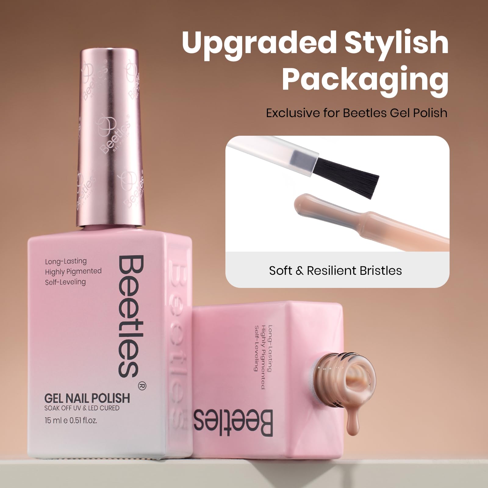 Beetles Nude Brown art ideas image inspires versatile nail designs.