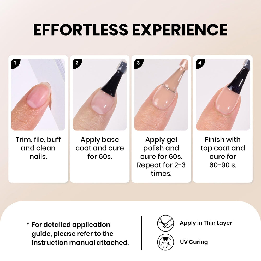 Beetles nude fall gel polish packaging in gift-ready box