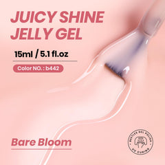 Beetles Nude Gel Polish brush applying jelly gel for smooth finish
