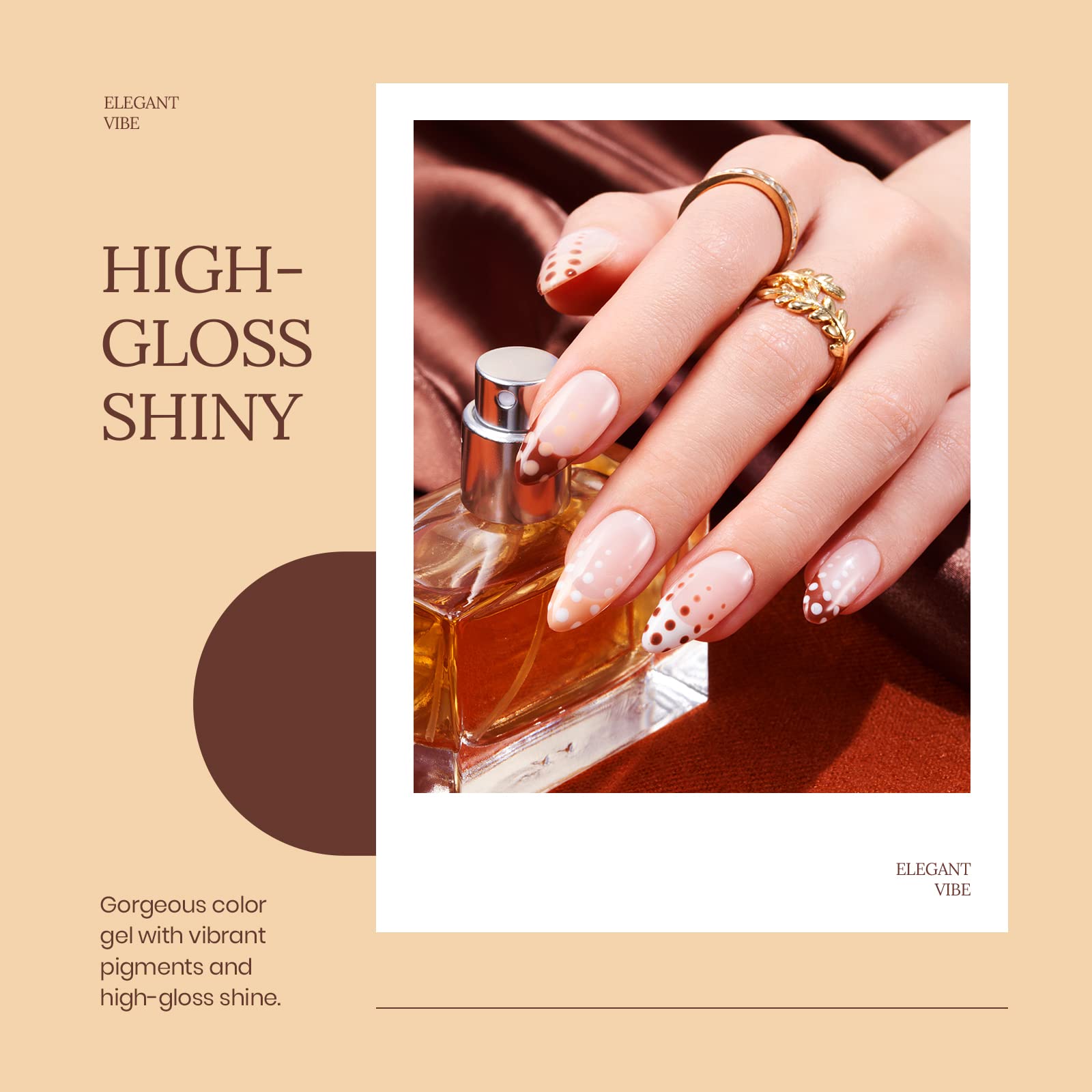 Beetles Nude Gel Polish A414 Sandstorm shade swatch for warm neutral glow.