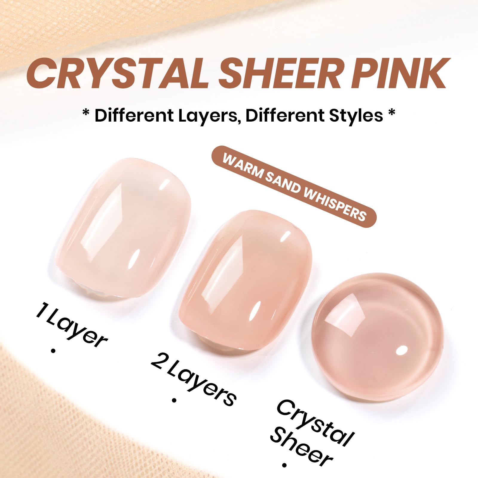 Beetles Nude Gel Nail Polish application brush for smooth, even color
