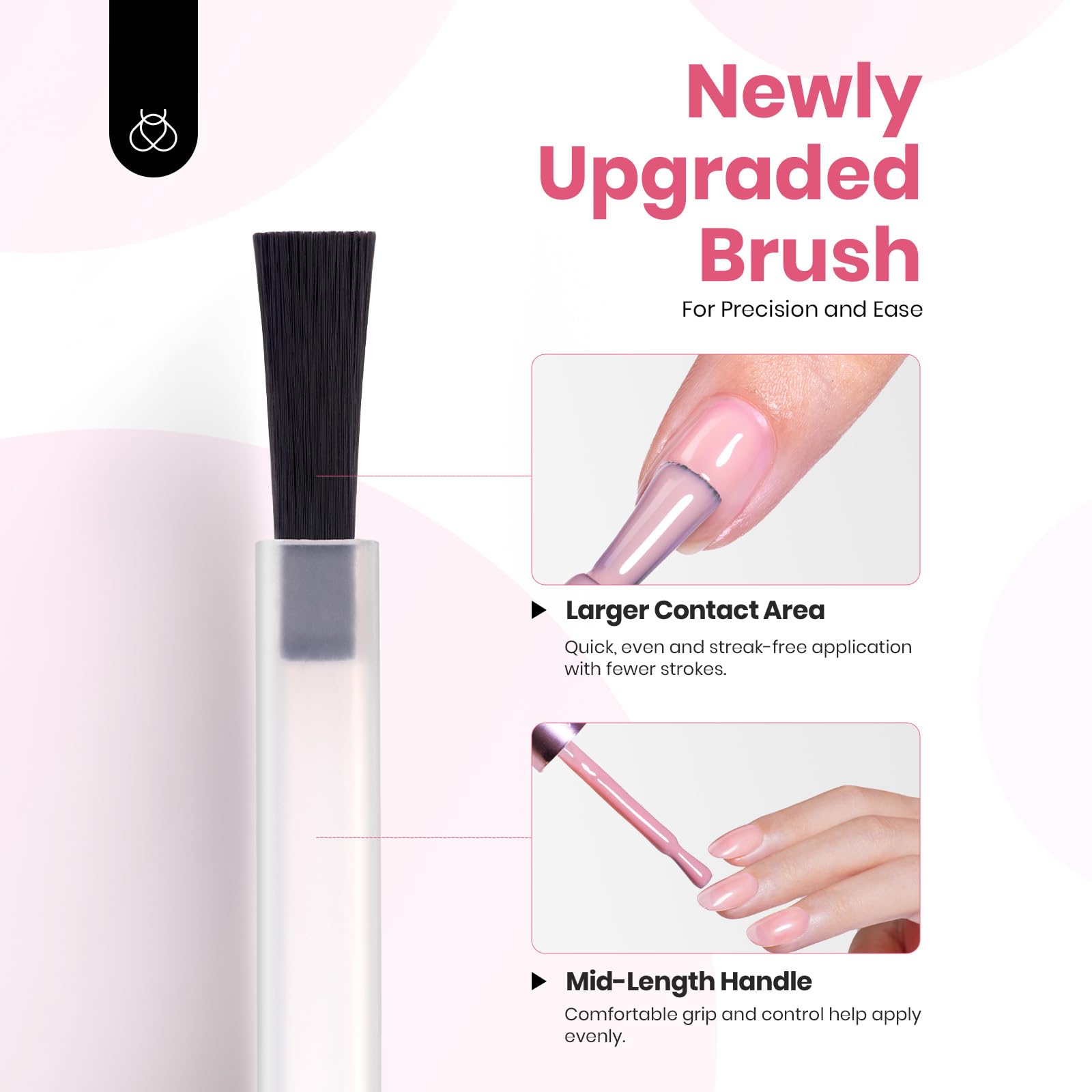 Beetles Nude Gel application demo image showing layering and finish options