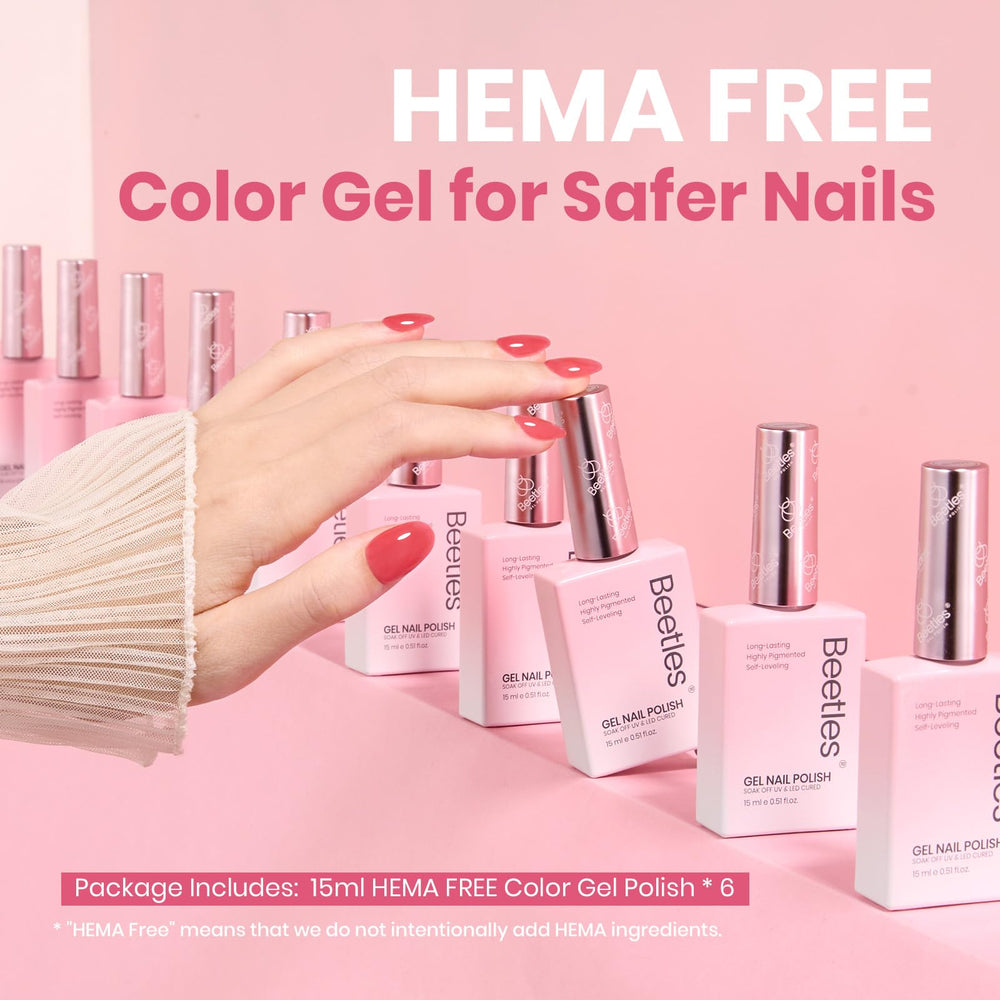 Beetles Nude Gel Na590 soft pink swatch for natural manicure versatility