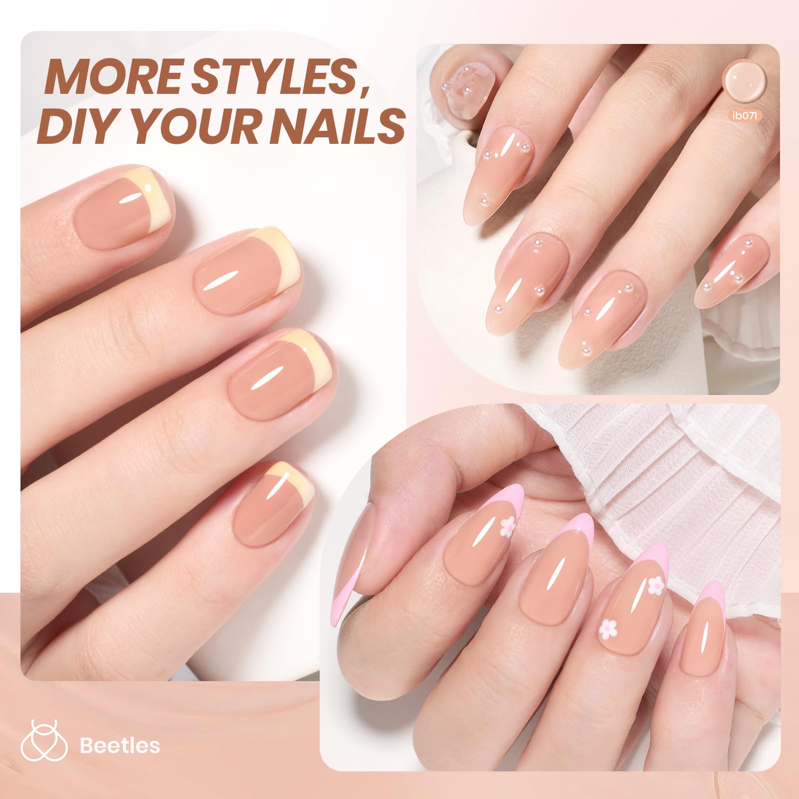 Beetles Nude Gel Nail Polish packaging as a gift-ready option