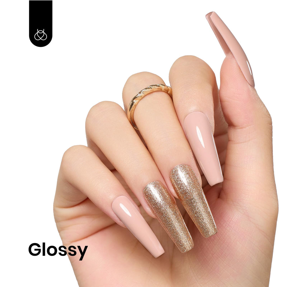 Beetles Nude Gel Polish D237 nail-art close-up for a smooth, salon-grade finish.