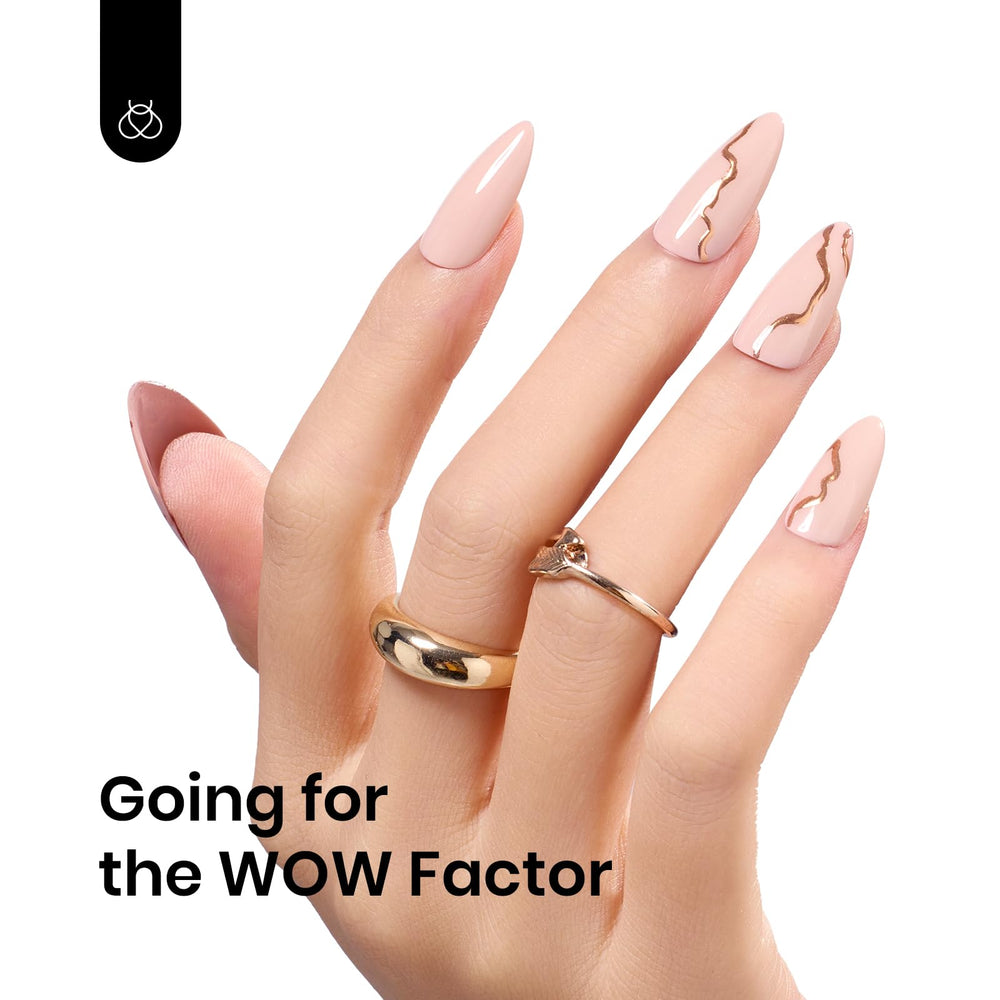 Beetles Nude Gel Polish box packaging for at-home manicure choices.