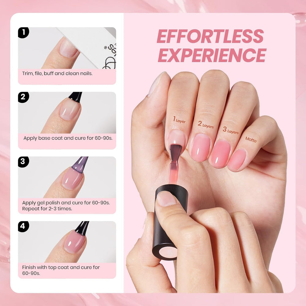 Beetles Nude Gel Polish Set promises long-lasting shine with proper curing