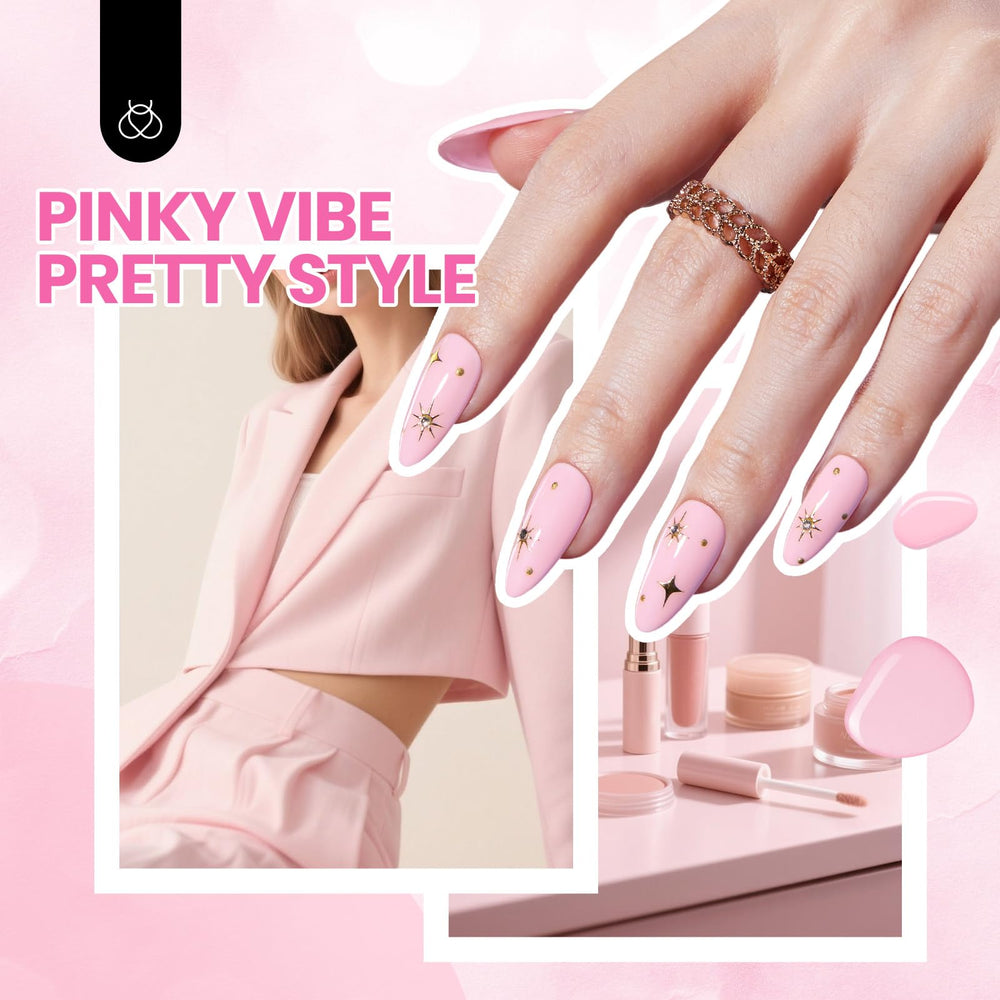 Beetles Nude Pink color a333 shade for refined salon-style nails.