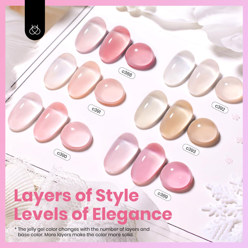 Beetles Nude Pink Gel Nail Set UV curing for a durable salon-like finish