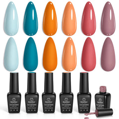 Beetles Gel Polish set packaging displaying six versatile shades.