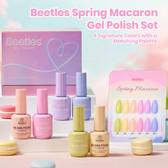 Beetles Pastel Gel Polish Set lavender bottle adds elegant tone for spring manicures.