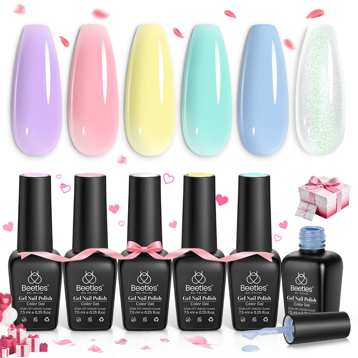 Beetles Gel Polish yellow color with vibrant pastel finish for long-lasting nails