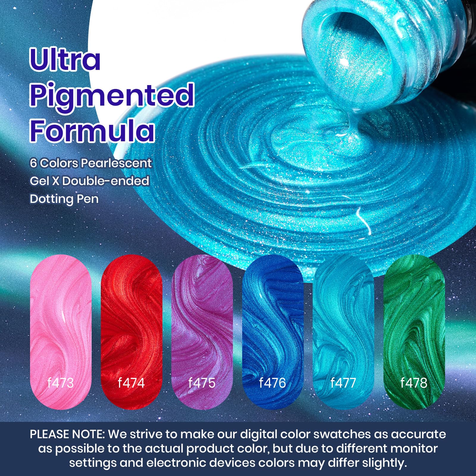 Beetles Pearl Gel bottles closeup highlights rich pigment and glossy finish