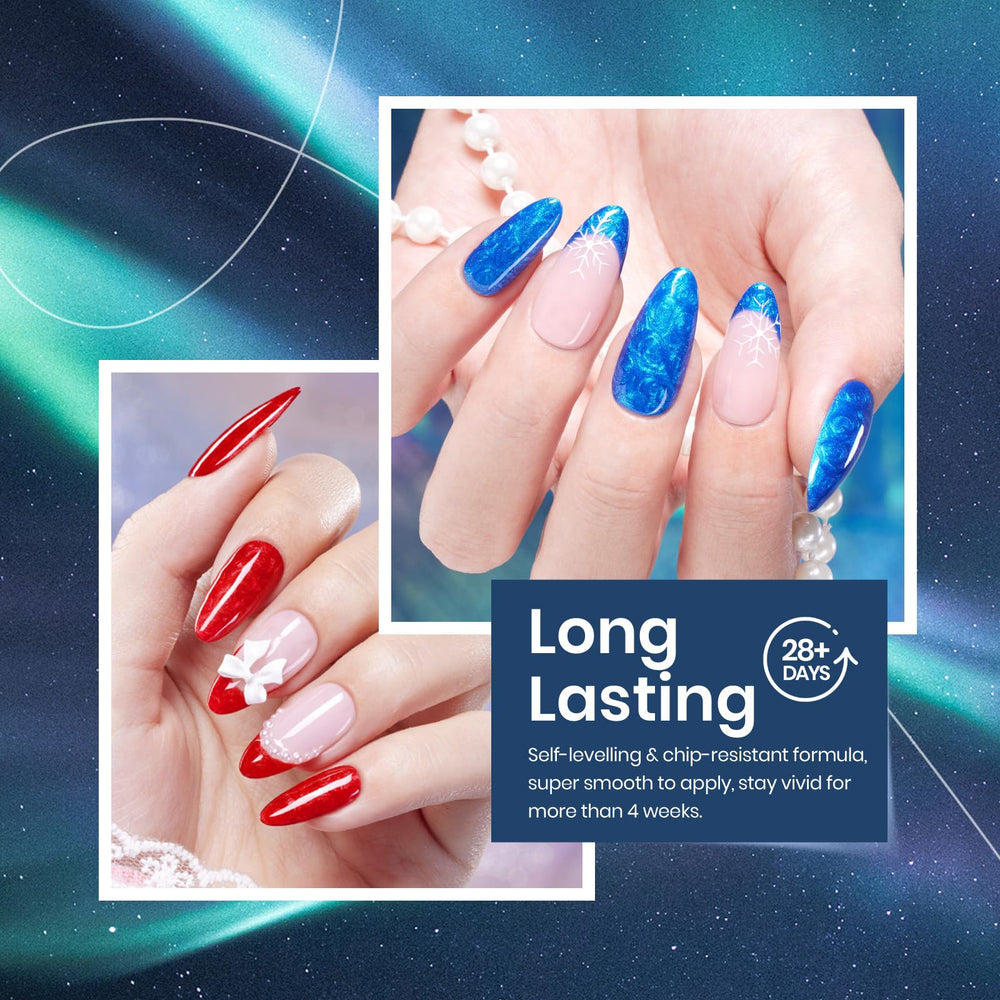 Beetles Pearl Gel set nail art application on a DIY manicure