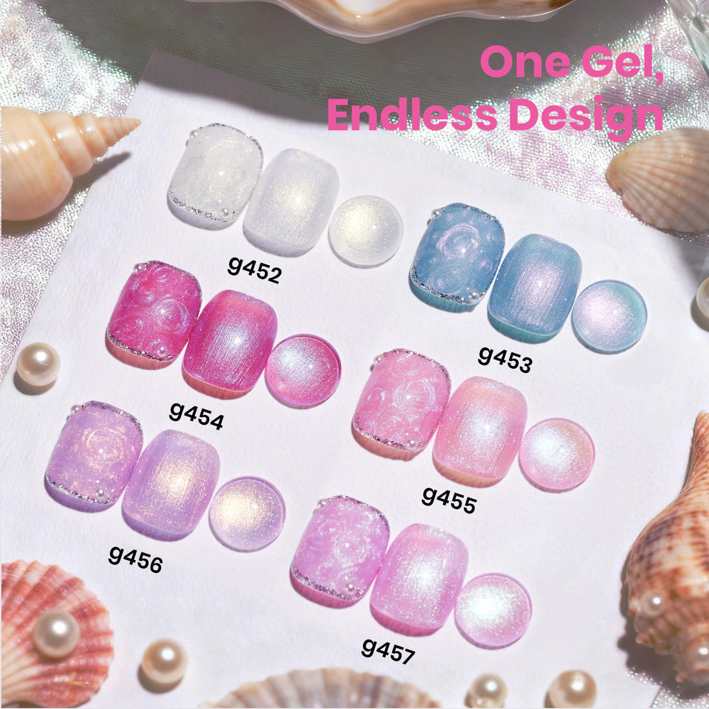 Beetles Pearl Gel Polish Swirl Threads La044 showcases chic metallic swirl design.