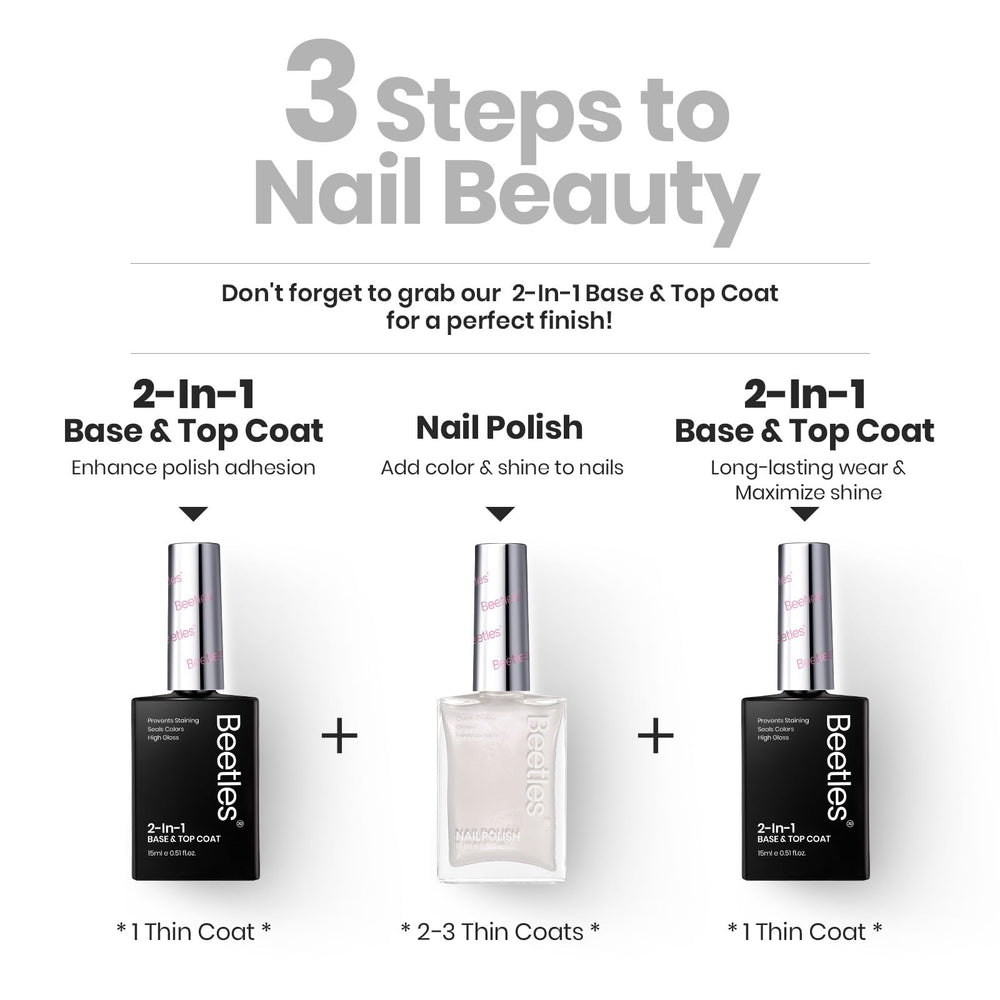Beetles Pearl Nail Polish packaging showing nourishing formula for nails.