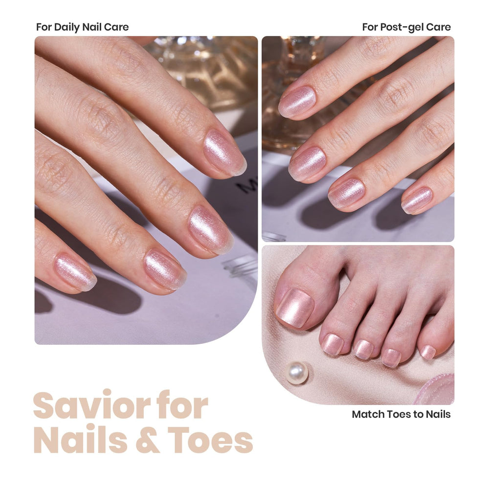 Beetles Pearl Nail Polish quick-dry time with natural air drying.