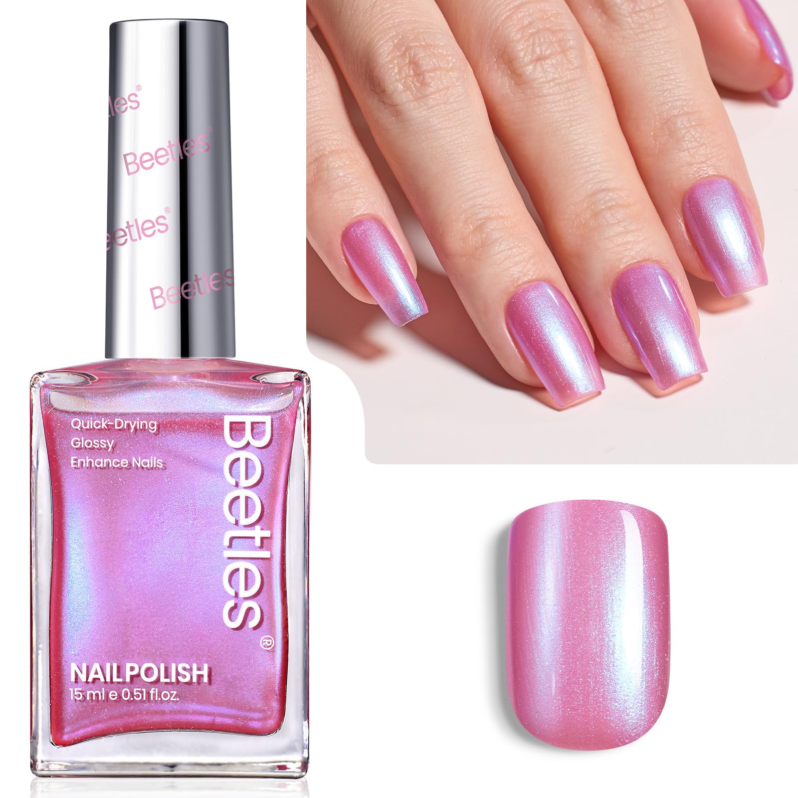 Beetles pink nail polish gift-ready packaging ideal for nail lovers