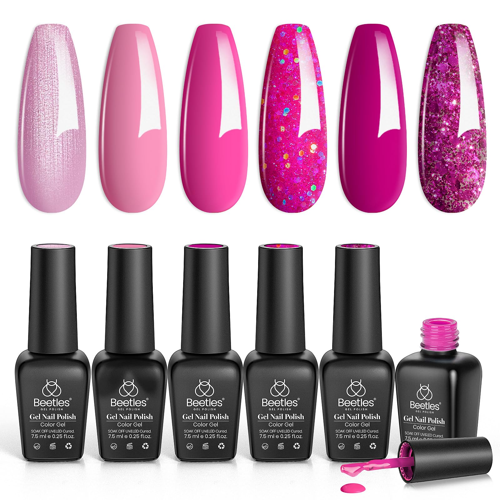 Beetles Pink Angel d716 swatch blush rose for timeless style.