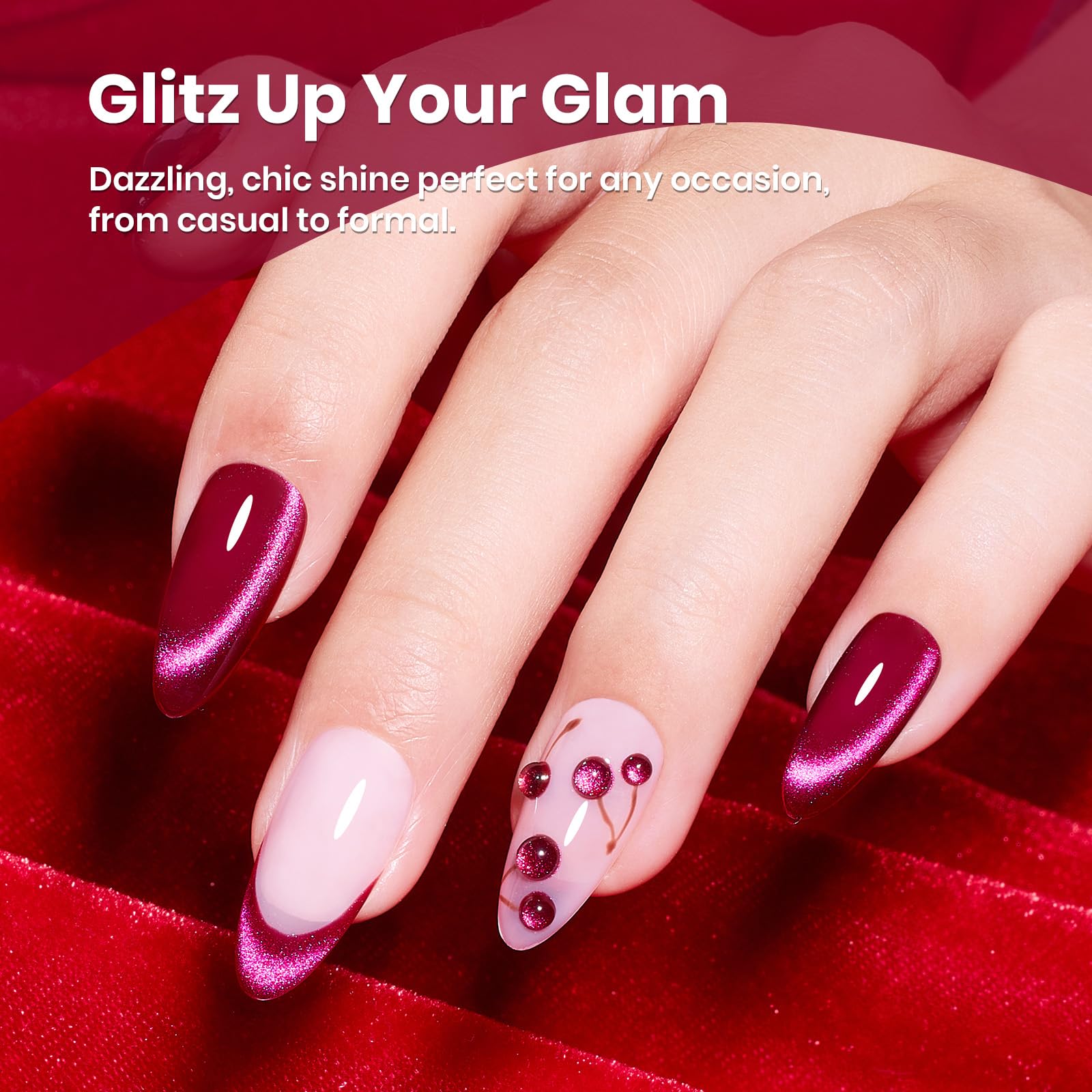 Beetles gel polish long wear and shine on nails.