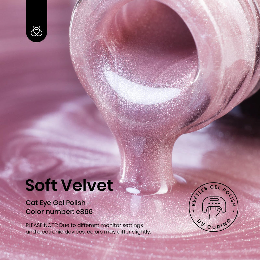 Beetles Pink Cat Eye Gel Polish shake well before use for even pigment distribution.