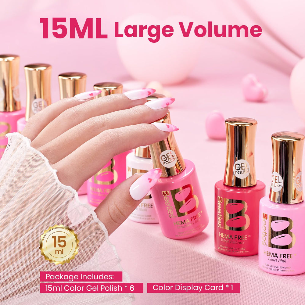 Nail art in daily life with Beetles Pink Escape for easy at-home use.