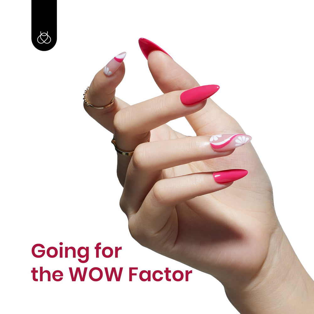 Beetles Pink Gel Polish offers up to 28 days wear with proper base coats