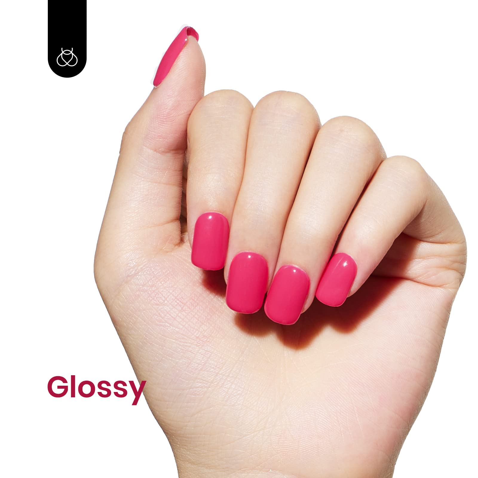 Beetles Pink Gel Polish under lamp for quick cure and durable shine