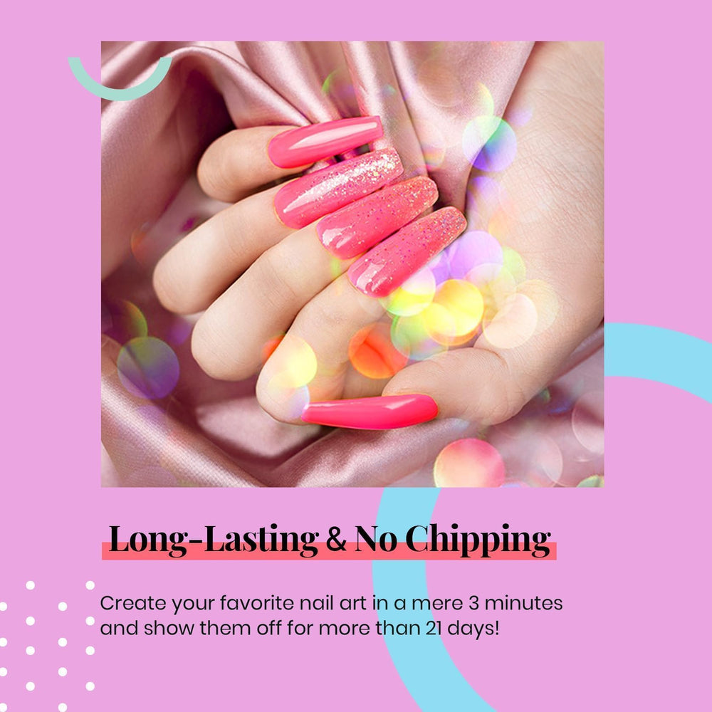 Beetles pink gel polish packaging with compact 15ml bottle.